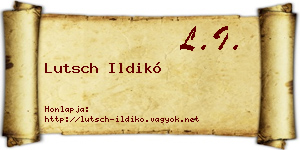 Lutsch Ildikó névjegykártya